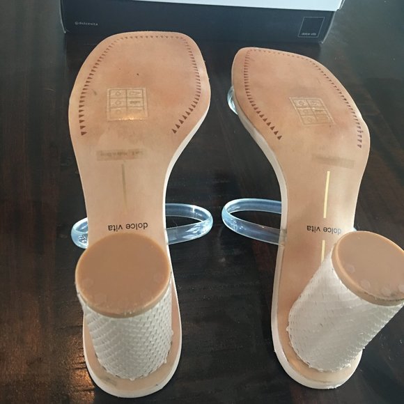 dolce vita clear strap sandals
